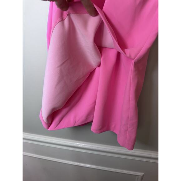 Amanda Uprichard pink and red halter tie mini dress Size XS NWT - Picture 13 of 16